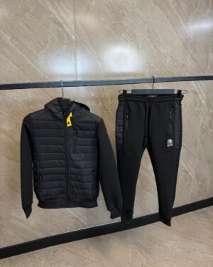 Parajumpers Black Trainingspak Rechte Borstrits, Met Capuchon