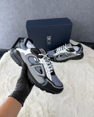 Christian Dior B30 Grey Black , Zwarte zool