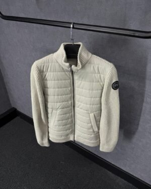 Canada Goose Cardigan Beige, Black Logo