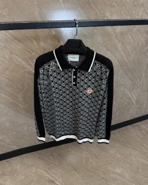 Casablanca Polo Sweater Black