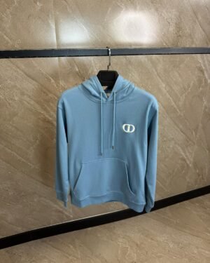 Christian Dior CD Hoodie Light Blue
