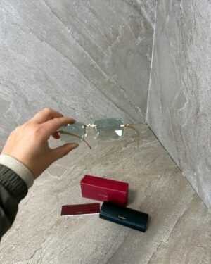 Cartier Green Diamond Cut, Goude Montuur