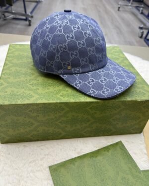 Gucci GG Denim Baseball Blauw