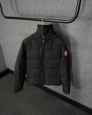 Canada Goose Mac Millan Black, Red Logo High Quality