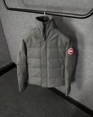 Canada Goose Mac Millan Grey, Red Logo High Quality