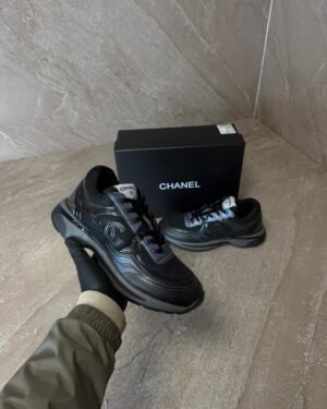 Chanel Sneakers Black Daily Iridescent/purple Accent
