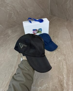 Prada Re-Nylon Baseball Cap Black