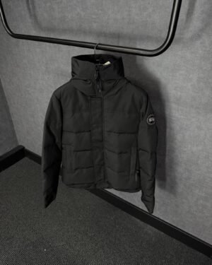 Canada Goose Mac Millan Black, Black Logo High Quality