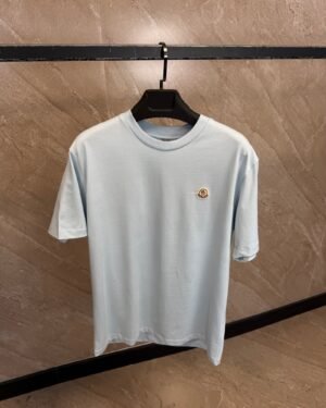 Moncler Basic T-Shirt Light Blue