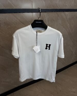 Hermes Simpel Logo T-Shirt White