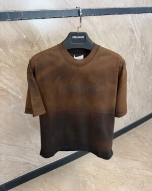 OFF-White Fade T-Shirt Brown