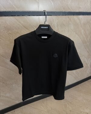 Moncler Black Logo T-Shirt Black