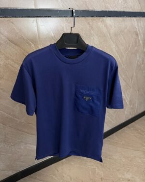 Prada Pocket T-Shirt Navy Blue