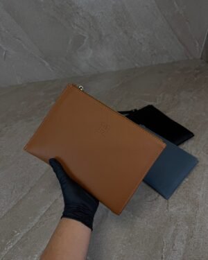 Hermes Clutch Bag Brown