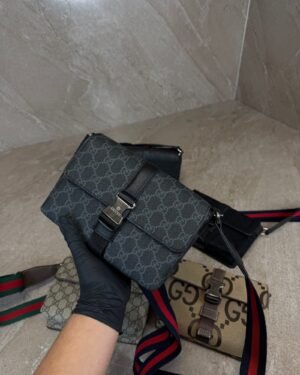 Gucci Mini Messenger Bag Grey