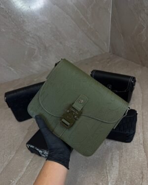 Dior Saddle Messenger Bag Green