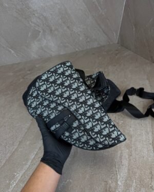 Dior Saddle Bag Grey-Black