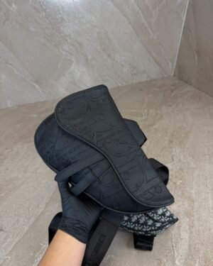 Dior Saddle Bag Leather Black
