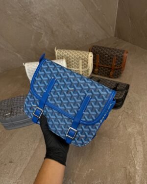 Goyard Belvedere PM Big Messenger Bag Blue