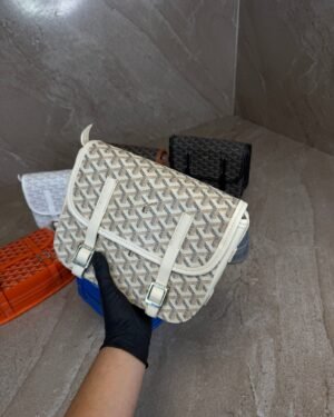 Goyard Belvedere PM Big Messenger Bag Beige