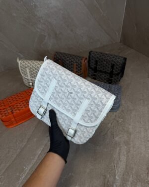 Goyard Belvedere PM Big Messenger Bag White