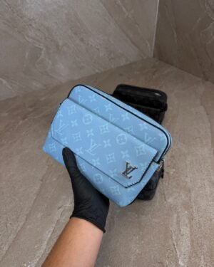 Louis Vuitton Fastline Messenger Bag Blue Monogram