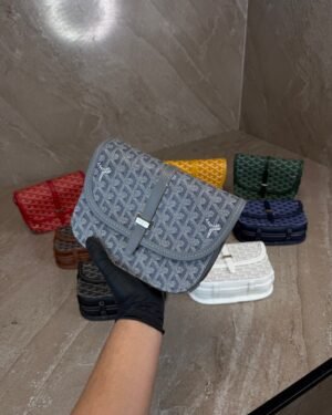 Goyard Belvedere PM Small Messenger Bag Grey