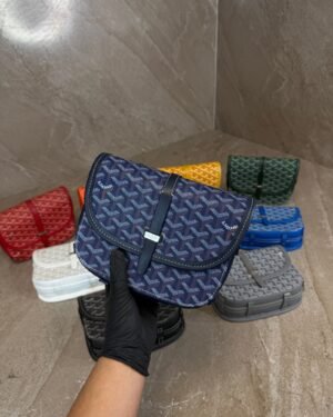 Goyard Belvedere PM Small Messenger Bag Dark Blue