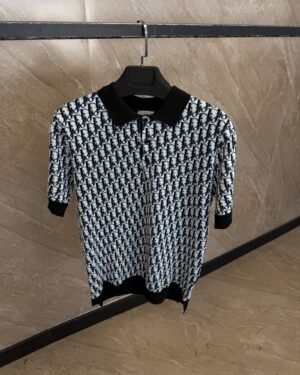 Dior Oblique Polo Shirt Black