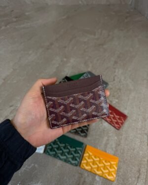 Goyard Saint Sulpice Card Holder Burgundy
