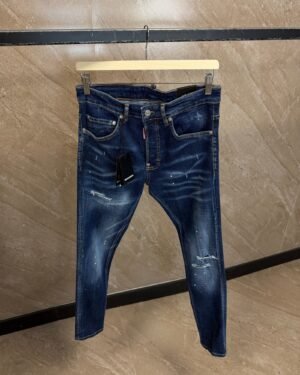 Dsquared2 Blue Jeans, Green-Yellow Label