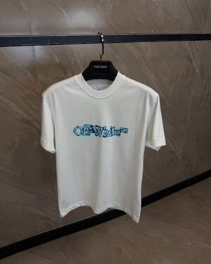 OFF White Print T-Shirt White