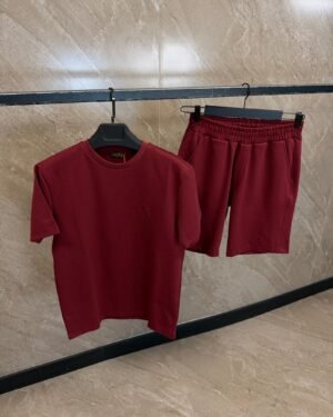 Loro Piana Basic Logo Summer Set Bordeaux