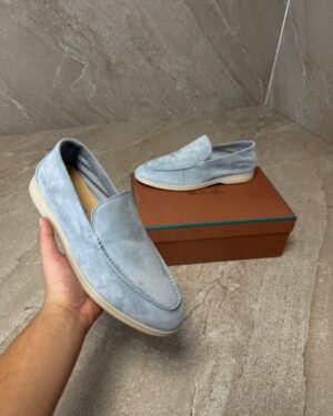 Loro Piana Summer Walk loafers Frozen Blue