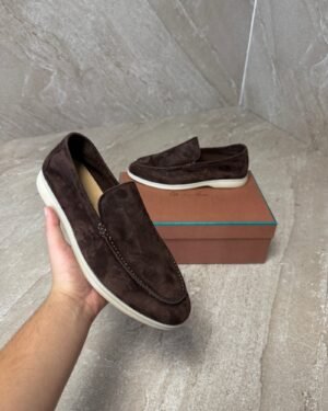 Loro Piana Summer Walk loafers Chocolate