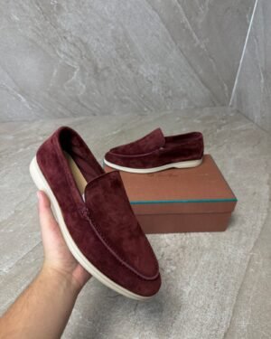 Loro Piana Summer Walk loafers Very Dark Maroon