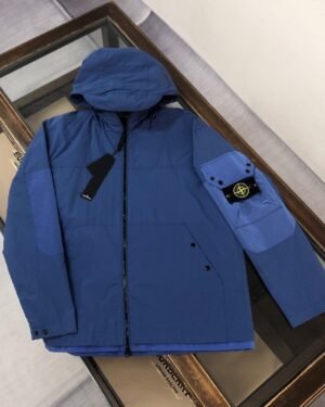 Stone Island Windbreker Blue High Quality