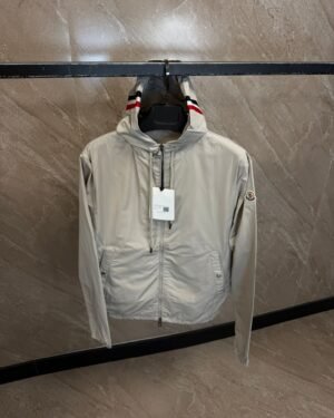 Moncler Grimpeurs Hooded Windbreaker Beige