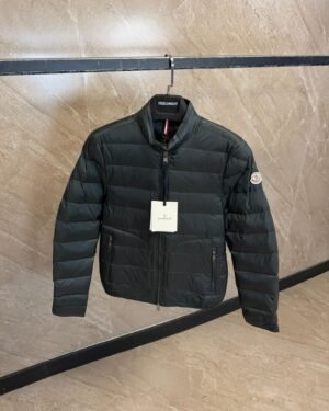 Moncler Acorus Short Down Jacket Dark Green