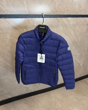 Moncler Acorus Short Down Jacket Blue