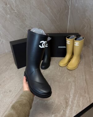Chanel Classic Rain Boots Black