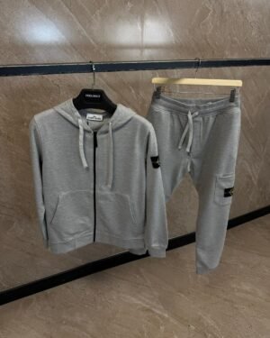 Stone Island Trainingspak Grey Double Logo