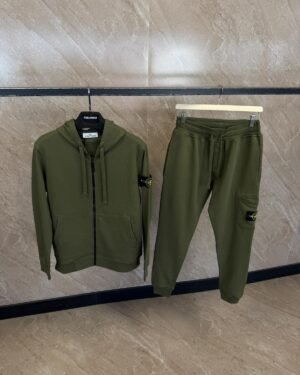 Stone Island Trainingspak Groen Double Logo