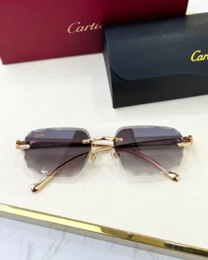 Cartier Panthere Gold, Black Glasses