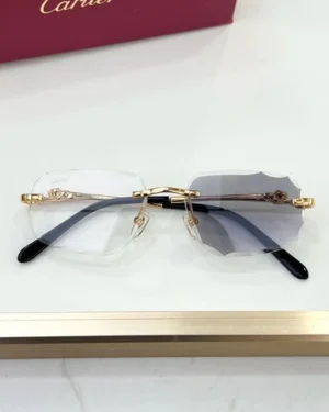 Cartier Panthere 1.0 Gold, Meekleurende Zwarte Glazen