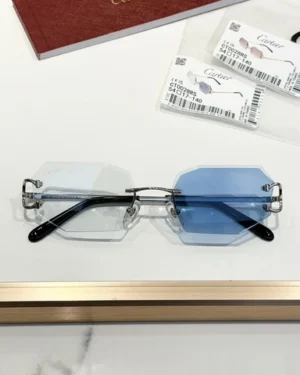Cartier C Decor Silver, Meekleurende Blue Glasses