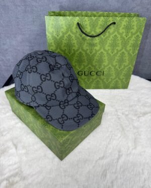 Gucci GG Ripstop Baseball Cap Grafiet