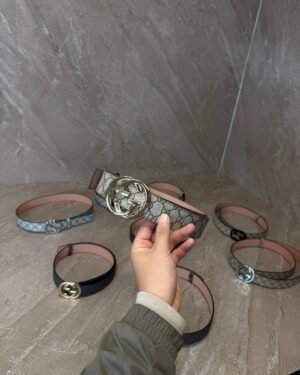 Gucci Brown Riem, Goude Logo