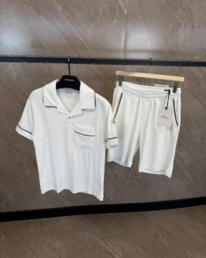 Moncler Zomer Set, Zachte Stof Wit