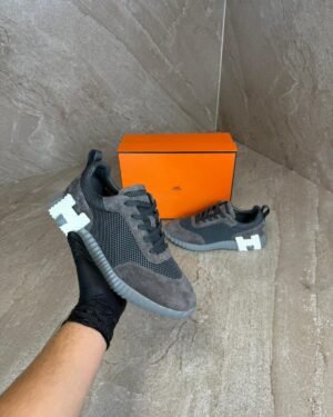 Hermes Bouncing Dark grey Suede